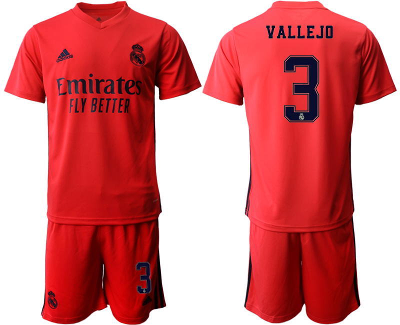 Men 2020-2021 club Real Madrid away #3 red Soccer Jerseys